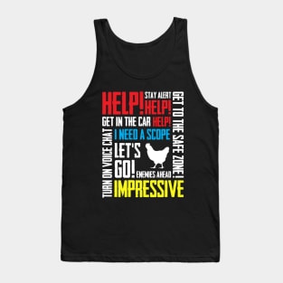 PUBG Mobile voice chat Tank Top